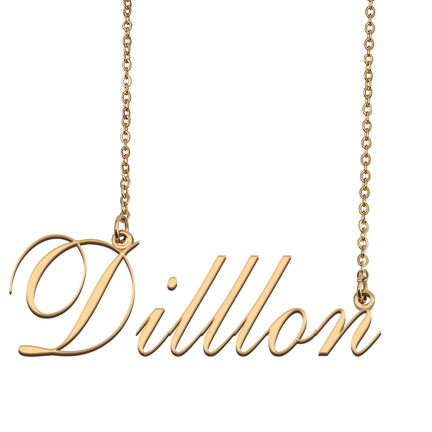 Custom Unique Charm Name Necklace Best Bridesmaid Jewelry Gifts for Her Dilllon