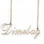 Custom Unique Charm Name Necklace Best Bridesmaid Jewelry Gifts for Her Dimebag
