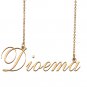 Custom Unique Charm Name Necklace Best Bridesmaid Jewelry Gifts for Her Dioema