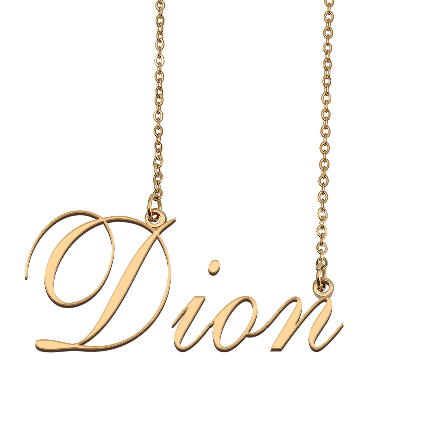 Custom Unique Charm Name Necklace Best Bridesmaid Jewelry Gifts for Her Dion
