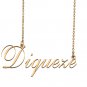 Custom Unique Charm Name Necklace Best Bridesmaid Jewelry Gifts for Her Diqueze
