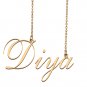 Custom Unique Charm Name Necklace Best Bridesmaid Jewelry Gifts for Her Diya