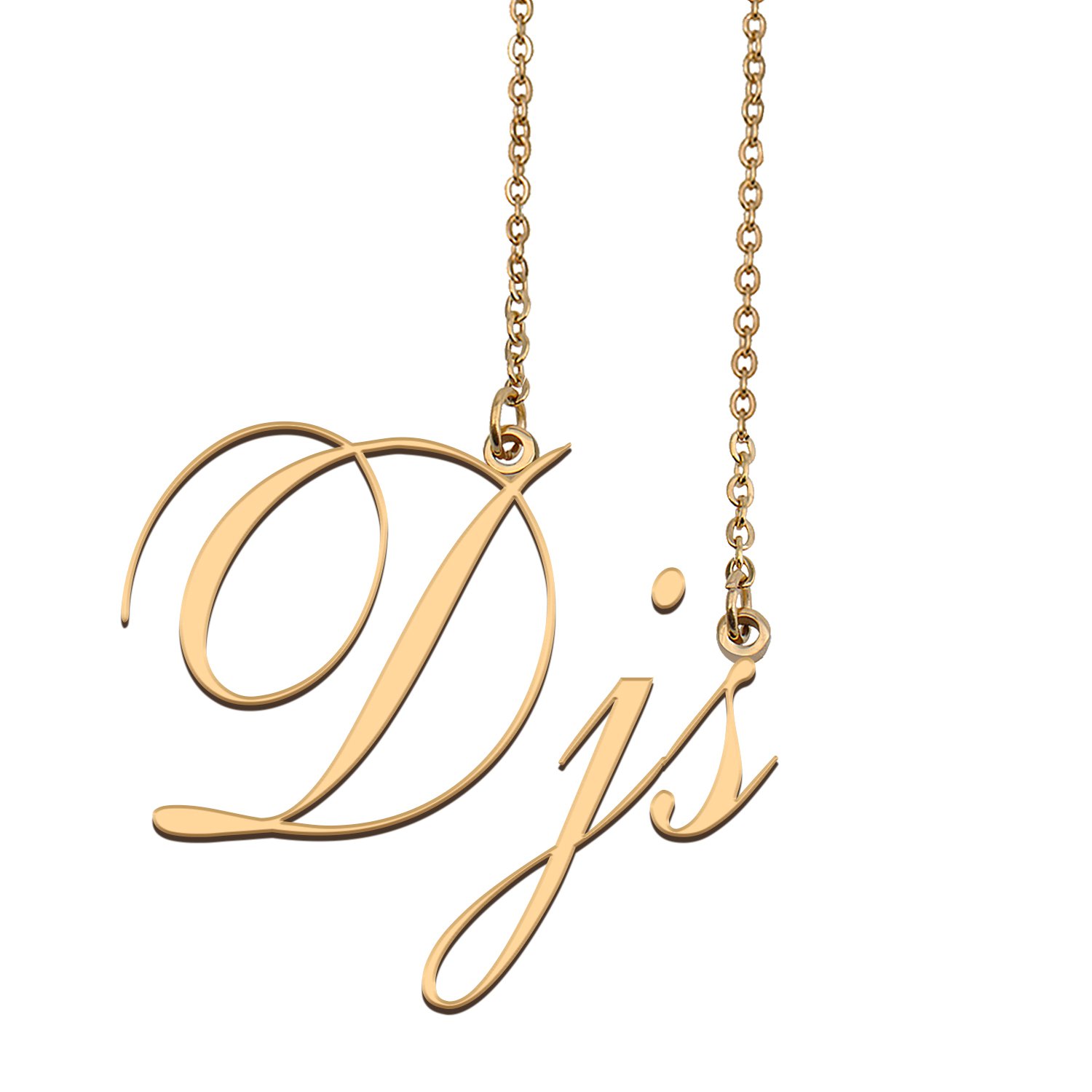 Custom Unique Charm Name Necklace Best Bridesmaid Jewelry Gifts for Her Djs