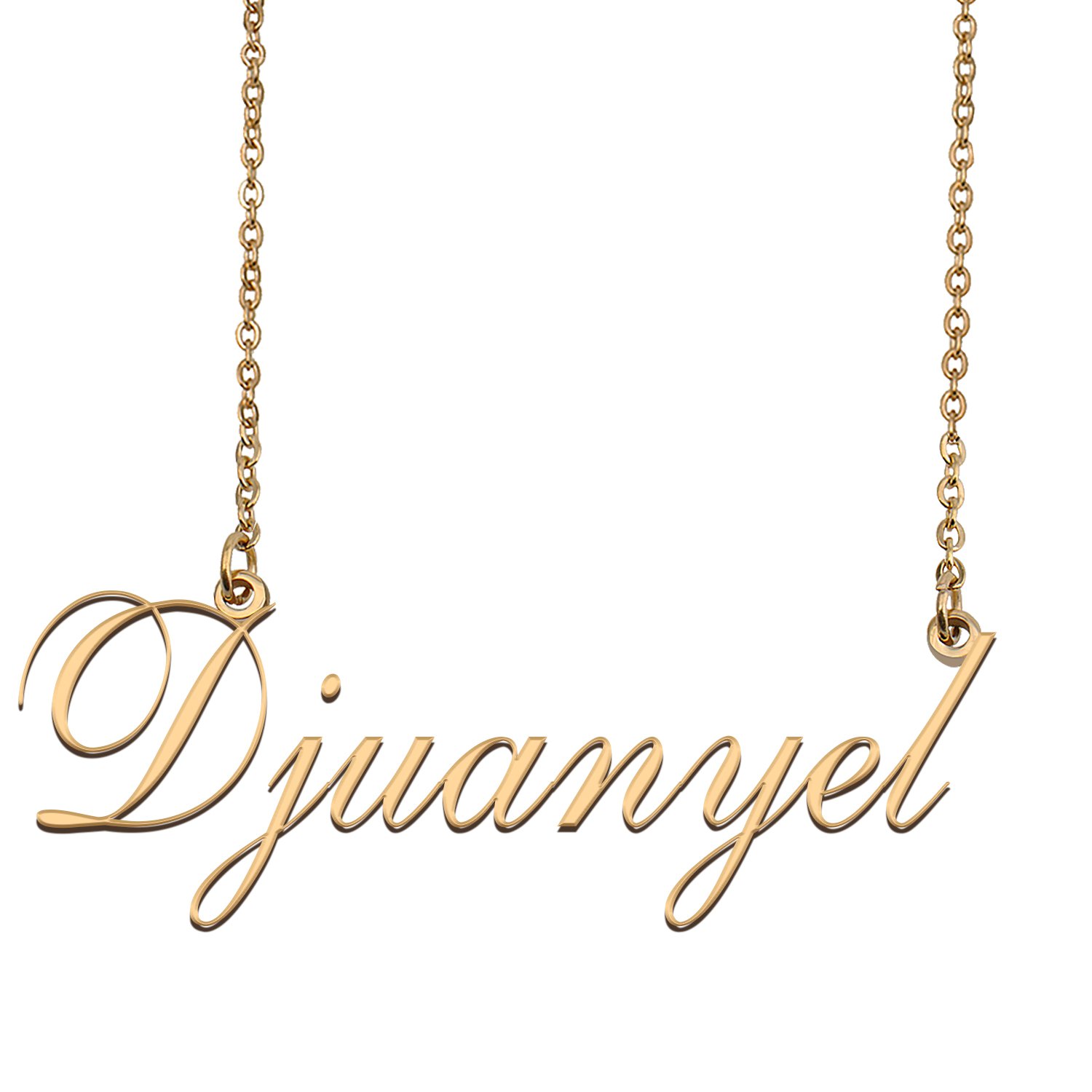 Custom Unique Charm Name Necklace Best Bridesmaid Jewelry Gifts for Her Djuanyel