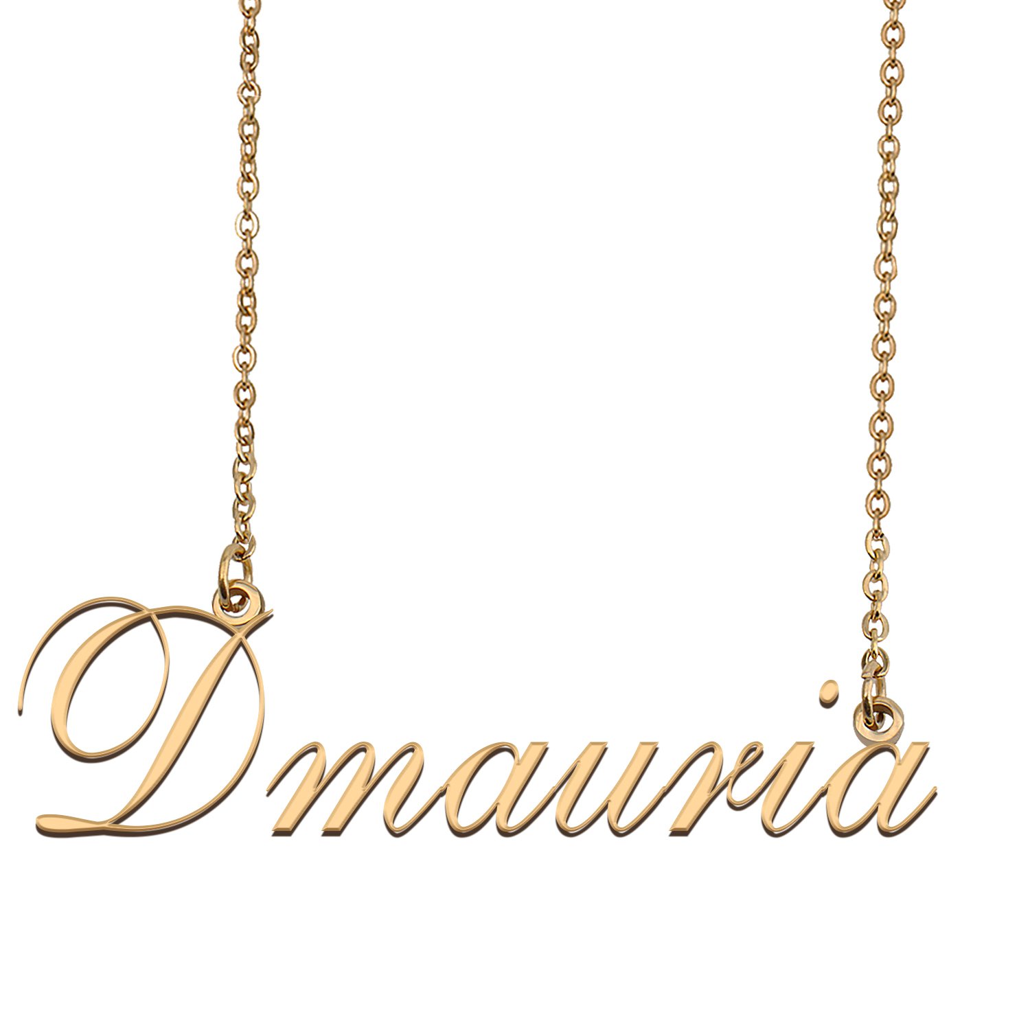 Custom Unique Charm Name Necklace Best Bridesmaid Jewelry Gifts for Her Dmauria