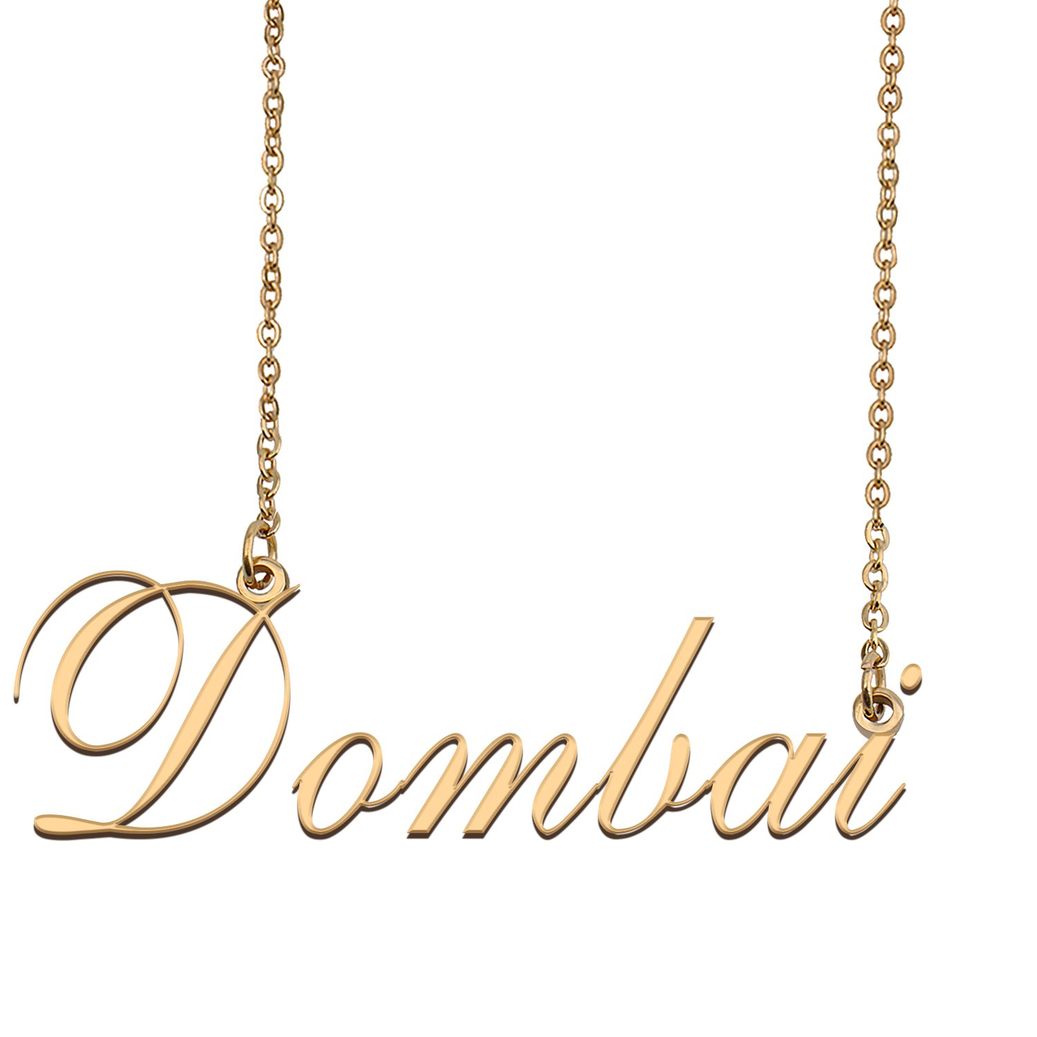 Custom Unique Charm Name Necklace Best Bridesmaid Jewelry Gifts for Her Dombai