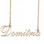 Custom Unique Charm Name Necklace Best Bridesmaid Jewelry Gifts for Her Domitria