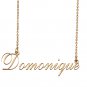 Custom Unique Charm Name Necklace Best Bridesmaid Jewelry Gifts for Her Domonique