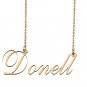 Custom Unique Charm Name Necklace Best Bridesmaid Jewelry Gifts for Her Donell