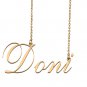 Custom Unique Charm Name Necklace Best Bridesmaid Jewelry Gifts for Her Doni