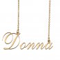 Custom Unique Charm Name Necklace Best Bridesmaid Jewelry Gifts for Her Donna