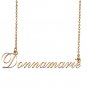 Custom Unique Charm Name Necklace Best Bridesmaid Jewelry Gifts for Her Donnamarie