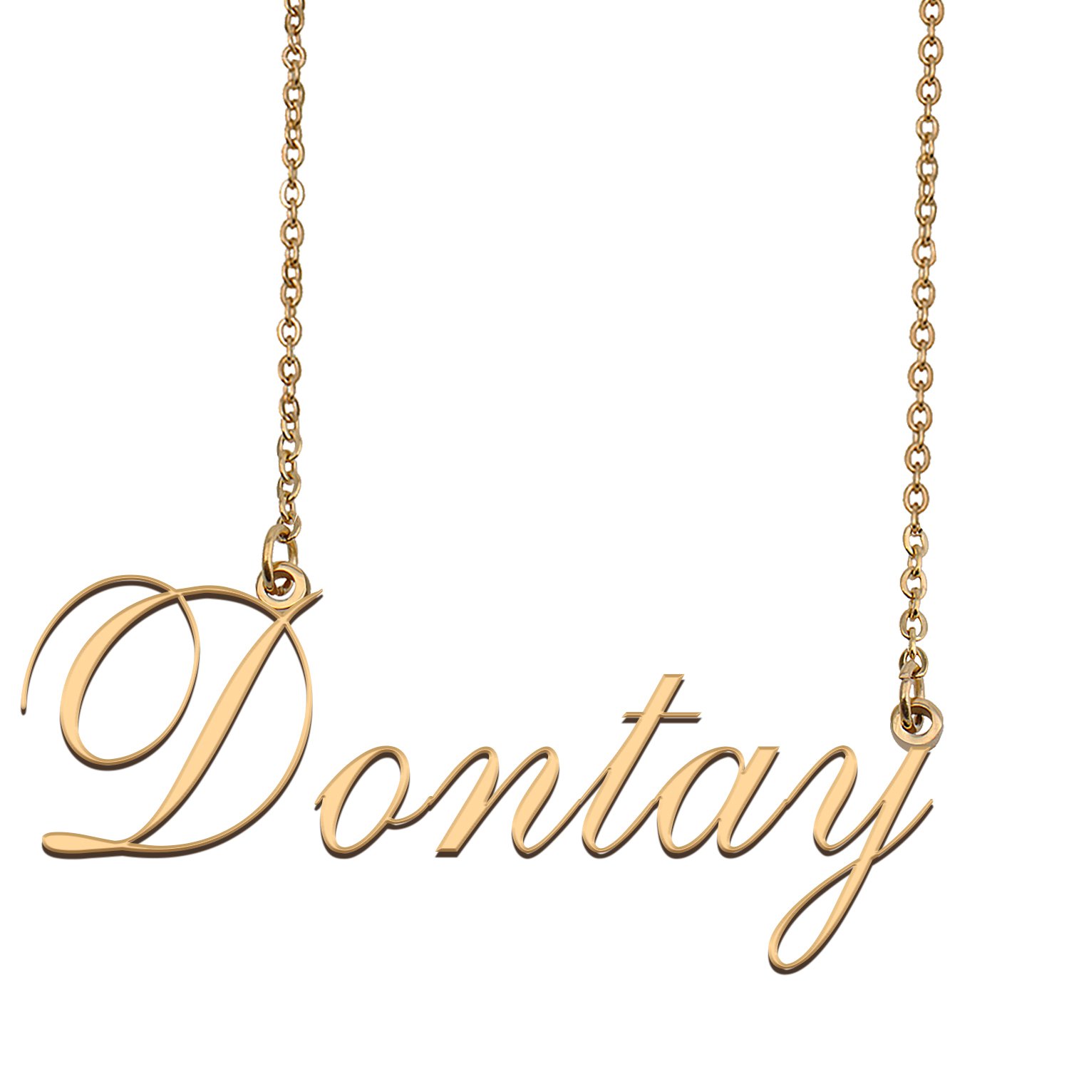 Custom Unique Charm Name Necklace Best Bridesmaid Jewelry Gifts for Her Dontay