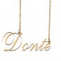 Custom Unique Charm Name Necklace Best Bridesmaid Jewelry Gifts for Her Donte