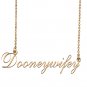 Custom Unique Charm Name Necklace Best Bridesmaid Jewelry Gifts for Her Dooneywifey
