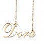 Custom Unique Charm Name Necklace Best Bridesmaid Jewelry Gifts for Her Dora