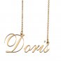 Custom Unique Charm Name Necklace Best Bridesmaid Jewelry Gifts for Her Doris