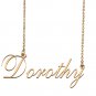 Custom Unique Charm Name Necklace Best Bridesmaid Jewelry Gifts for Her Dorothy