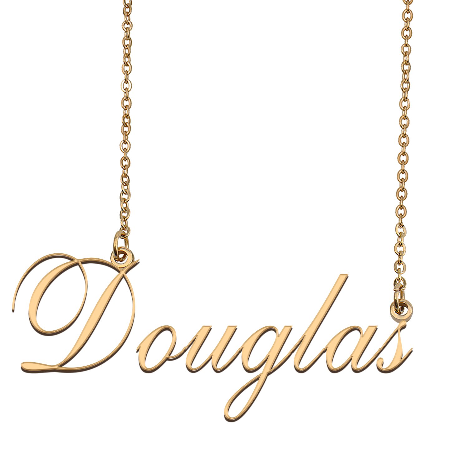 Custom Unique Charm Name Necklace Best Bridesmaid Jewelry Gifts for Her Douglas