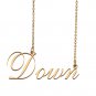 Custom Unique Charm Name Necklace Best Bridesmaid Jewelry Gifts for Her Down