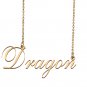 Custom Unique Charm Name Necklace Best Bridesmaid Jewelry Gifts for Her Dragon