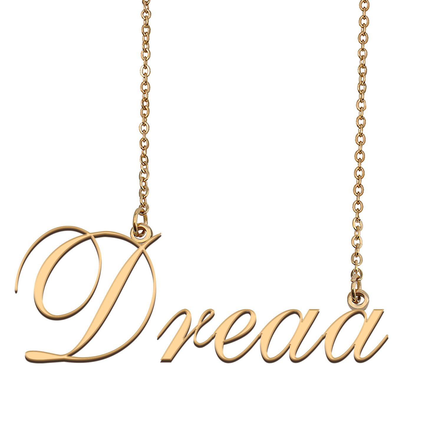 Custom Unique Charm Name Necklace Best Bridesmaid Jewelry Gifts for Her Dreaa