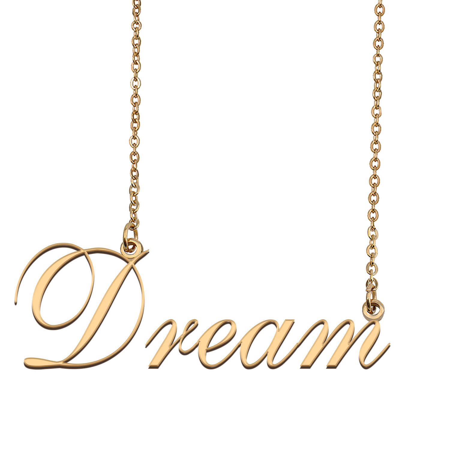 Custom Unique Charm Name Necklace Best Bridesmaid Jewelry Gifts for Her Dream