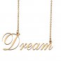 Custom Unique Charm Name Necklace Best Bridesmaid Jewelry Gifts for Her Dream