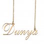 Custom Unique Charm Name Necklace Best Bridesmaid Jewelry Gifts for Her Dunya