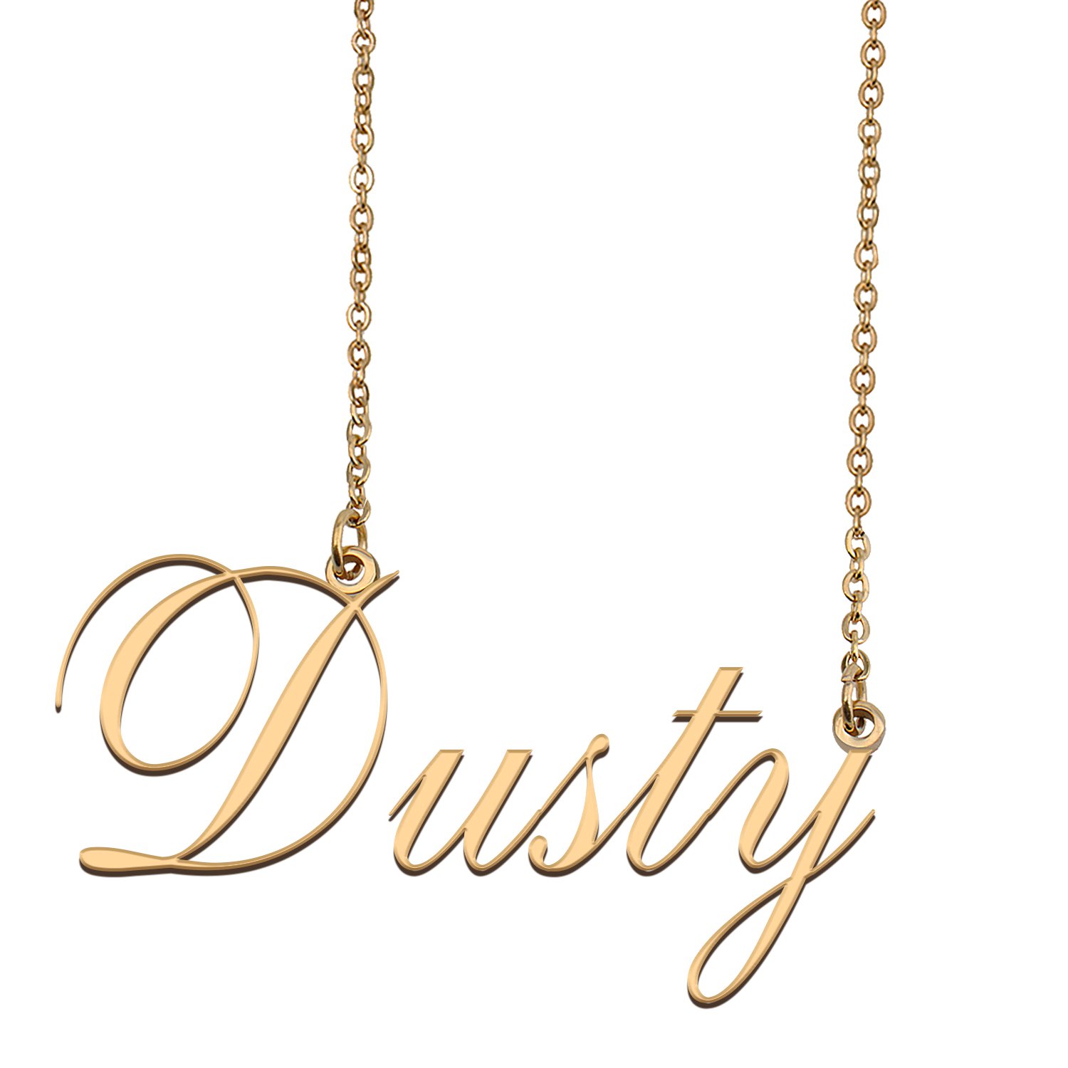 Custom Unique Charm Name Necklace Best Bridesmaid Jewelry Gifts for Her Dusty