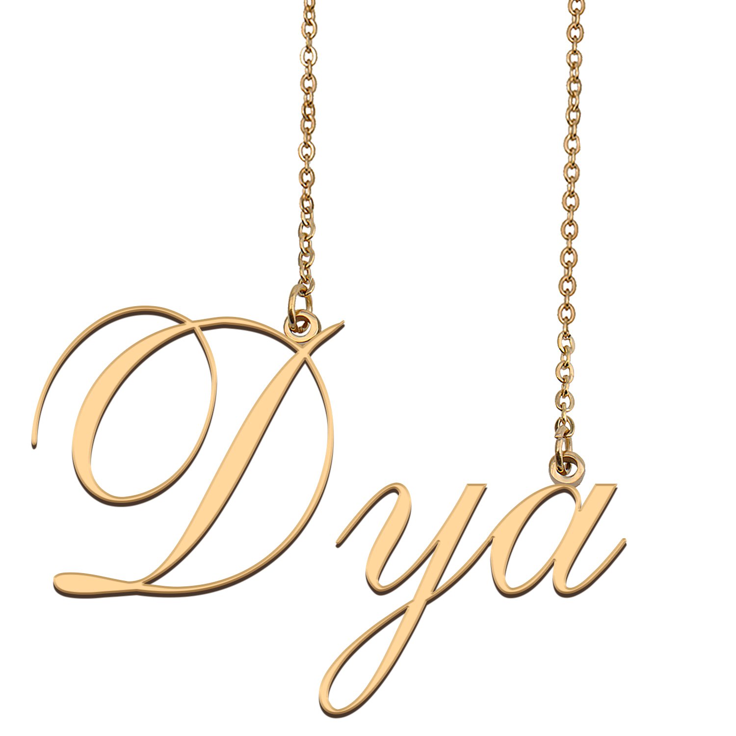 Custom Unique Charm Name Necklace Best Bridesmaid Jewelry Gifts for Her Dya