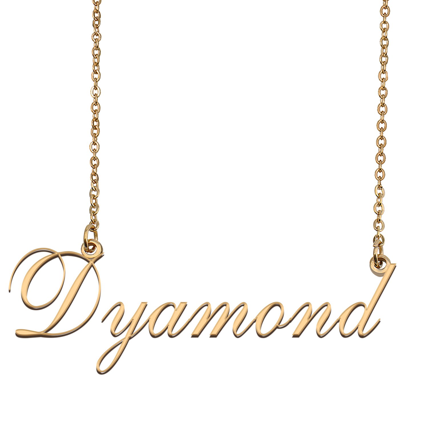 Custom Unique Charm Name Necklace Best Bridesmaid Jewelry Gifts for Her Dyamond