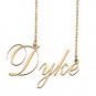 Custom Unique Charm Name Necklace Best Bridesmaid Jewelry Gifts for Her Dyke