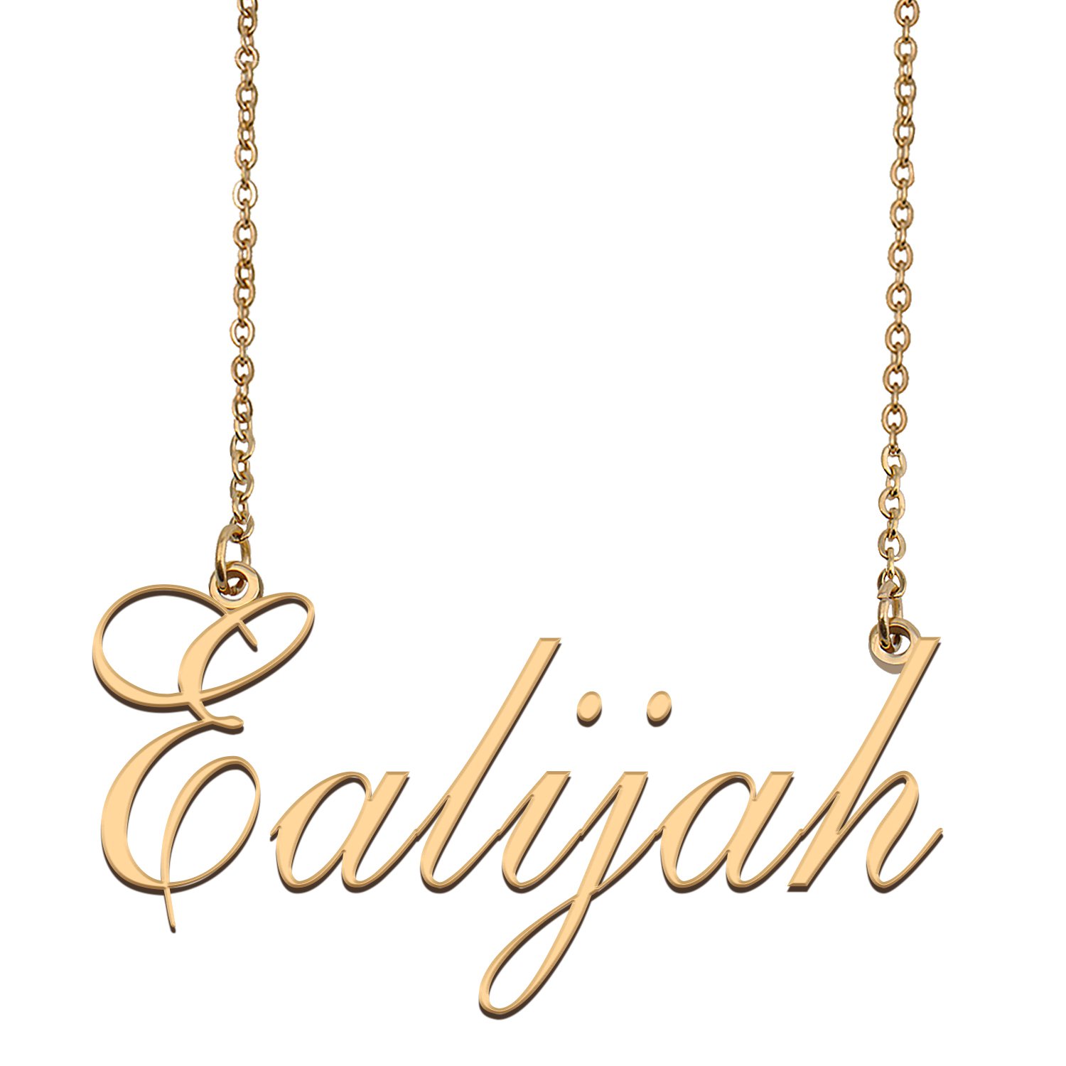 Custom Unique Charm Name Necklace Best Bridesmaid Jewelry Gifts for Her Ealijah