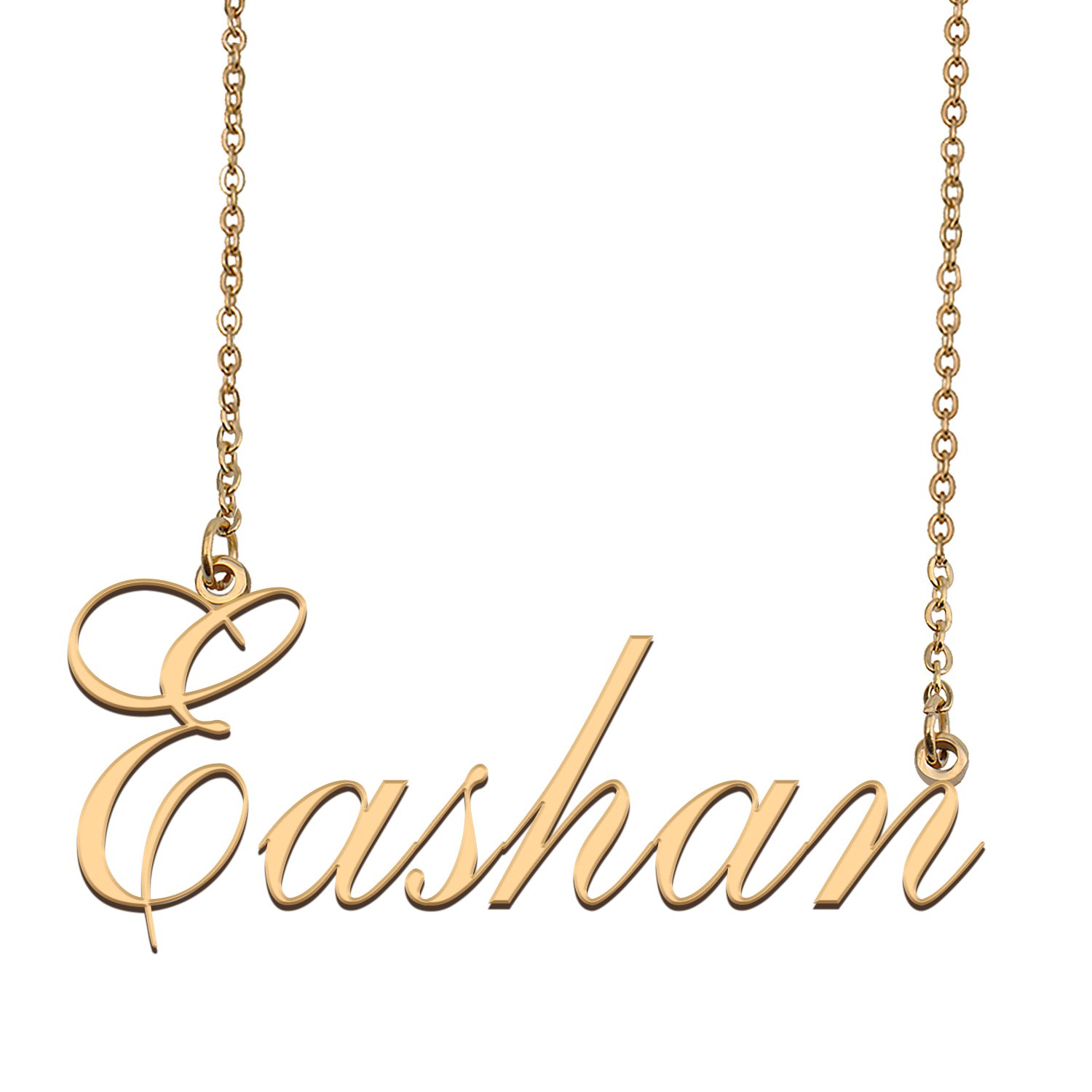 Custom Unique Charm Name Necklace Best Bridesmaid Jewelry Gifts for Her Eashan