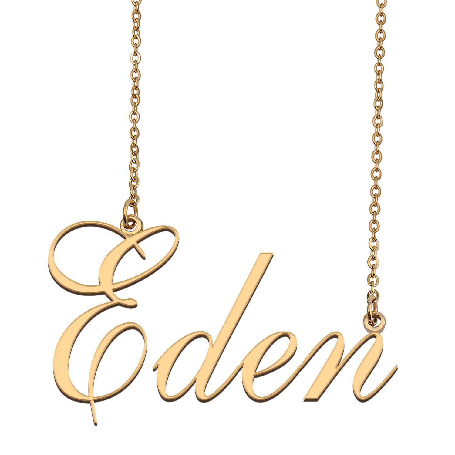 Custom Unique Charm Name Necklace Best Bridesmaid Jewelry Gifts for Her Eden