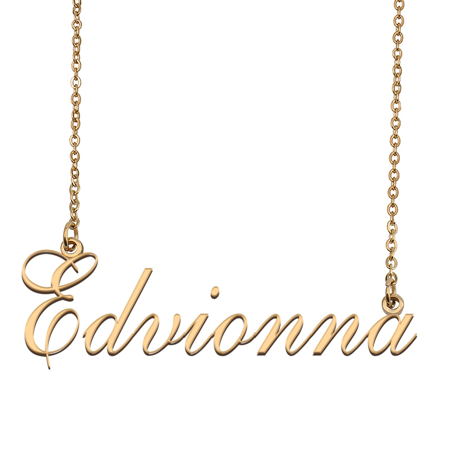 Custom Unique Charm Name Necklace Best Bridesmaid Jewelry Gifts for Her Edvionna
