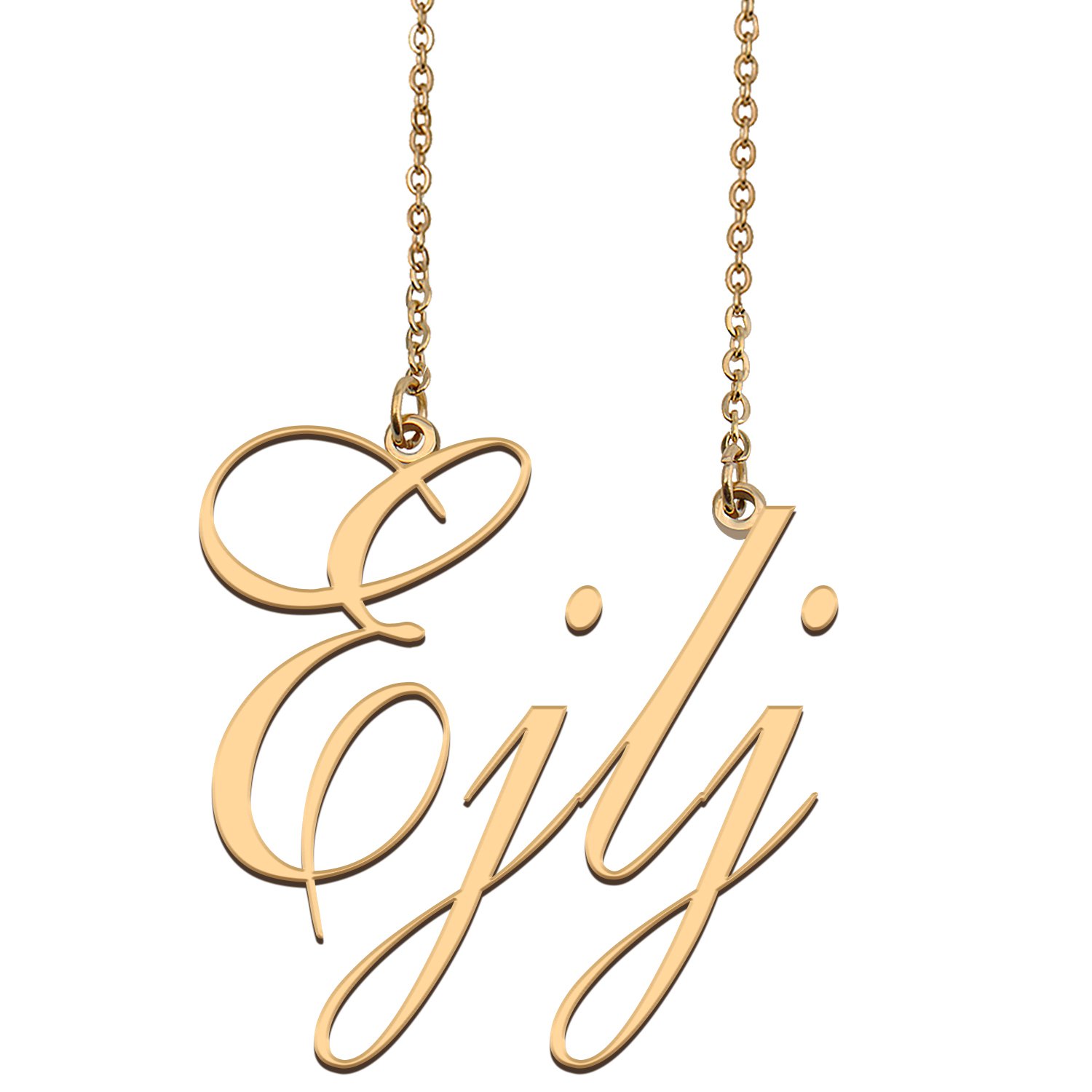 Custom Unique Charm Name Necklace Best Bridesmaid Jewelry Gifts for Her Ejlj