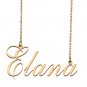 Custom Unique Charm Name Necklace Best Bridesmaid Jewelry Gifts for Her Elana