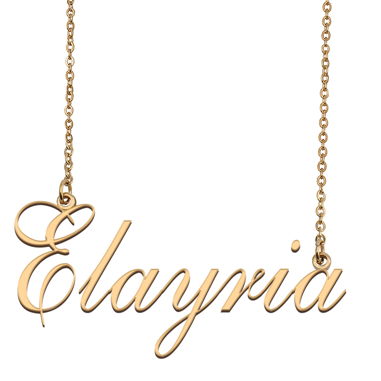 Custom Unique Charm Name Necklace Best Bridesmaid Jewelry Gifts for Her Elayria