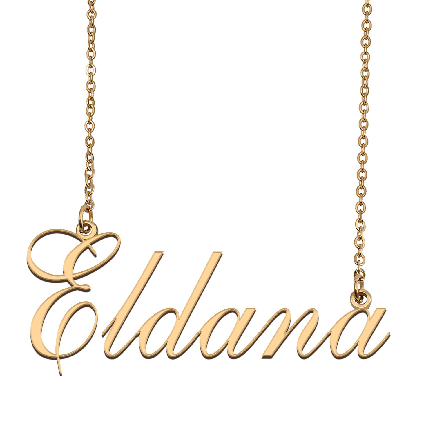 Custom Unique Charm Name Necklace Best Bridesmaid Jewelry Gifts for Her Eldana