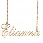 Custom Unique Charm Name Necklace Best Bridesmaid Jewelry Gifts for Her Elianna