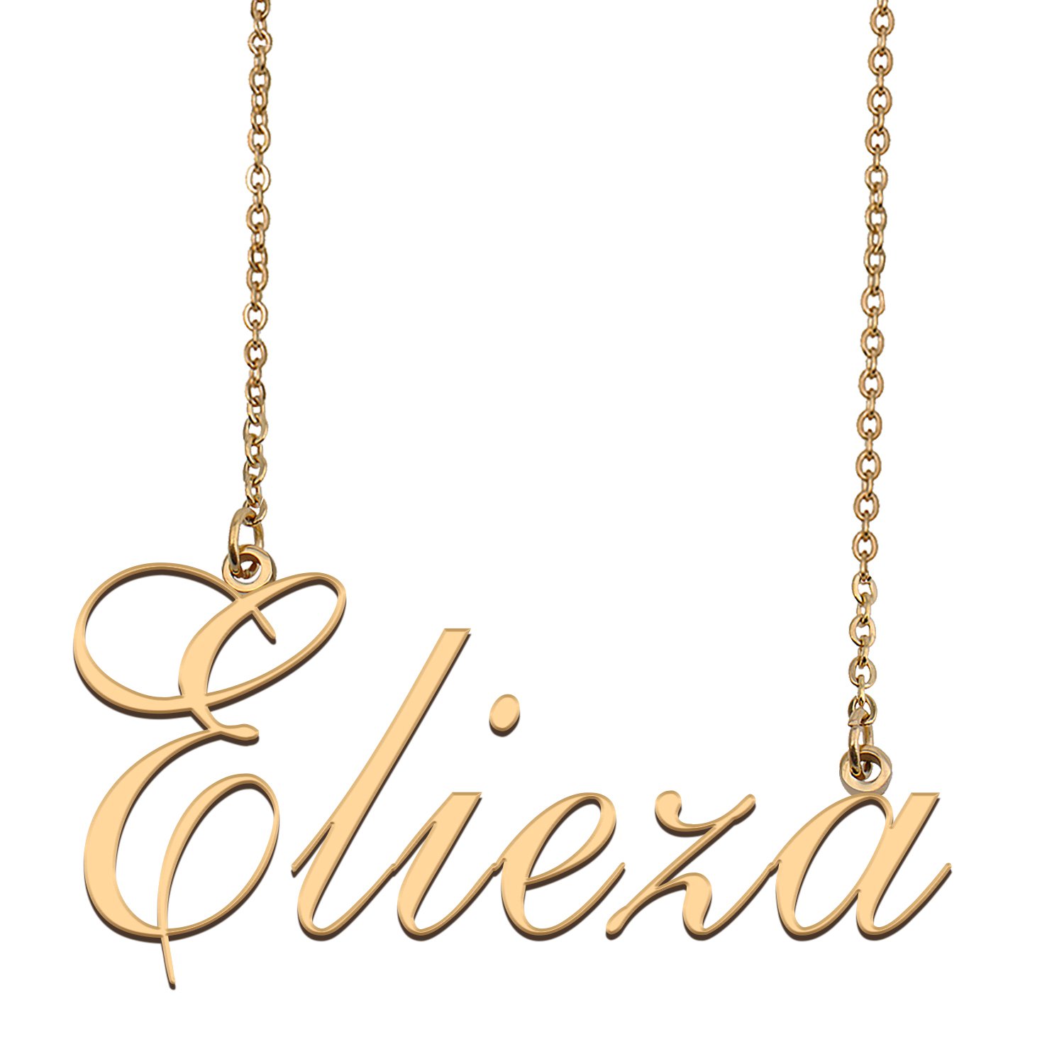 Custom Unique Charm Name Necklace Best Bridesmaid Jewelry Gifts for Her Elieza