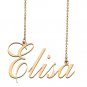 Custom Unique Charm Name Necklace Best Bridesmaid Jewelry Gifts for Her Elisa