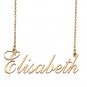 Custom Unique Charm Name Necklace Best Bridesmaid Jewelry Gifts for Her Elisabeth