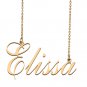 Custom Unique Charm Name Necklace Best Bridesmaid Jewelry Gifts for Her Elissa