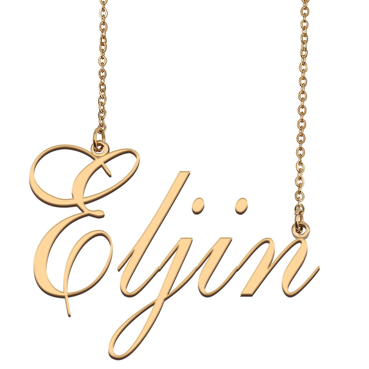 Custom Unique Charm Name Necklace Best Bridesmaid Jewelry Gifts for Her Eljin