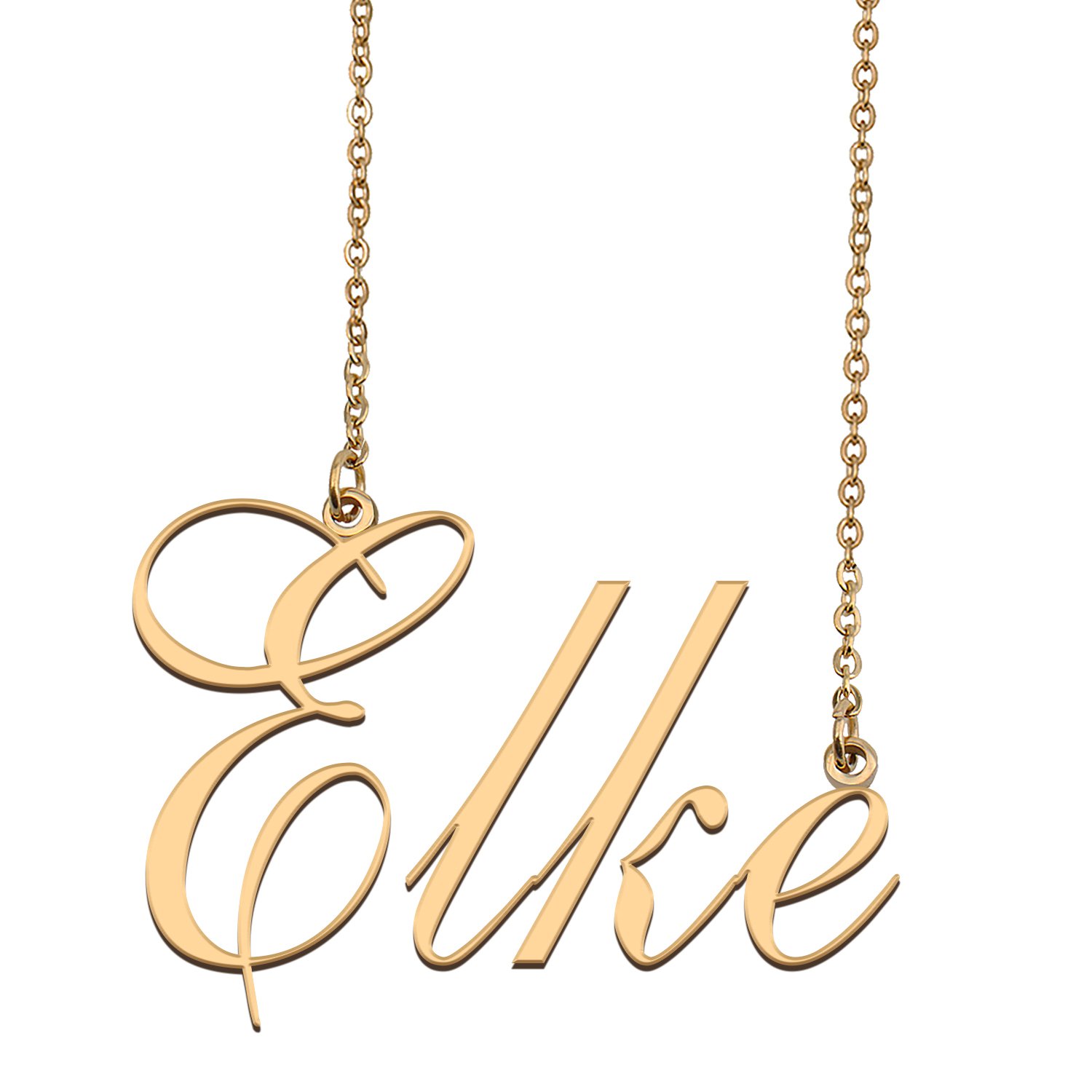 Custom Unique Charm Name Necklace Best Bridesmaid Jewelry Gifts for Her Elke