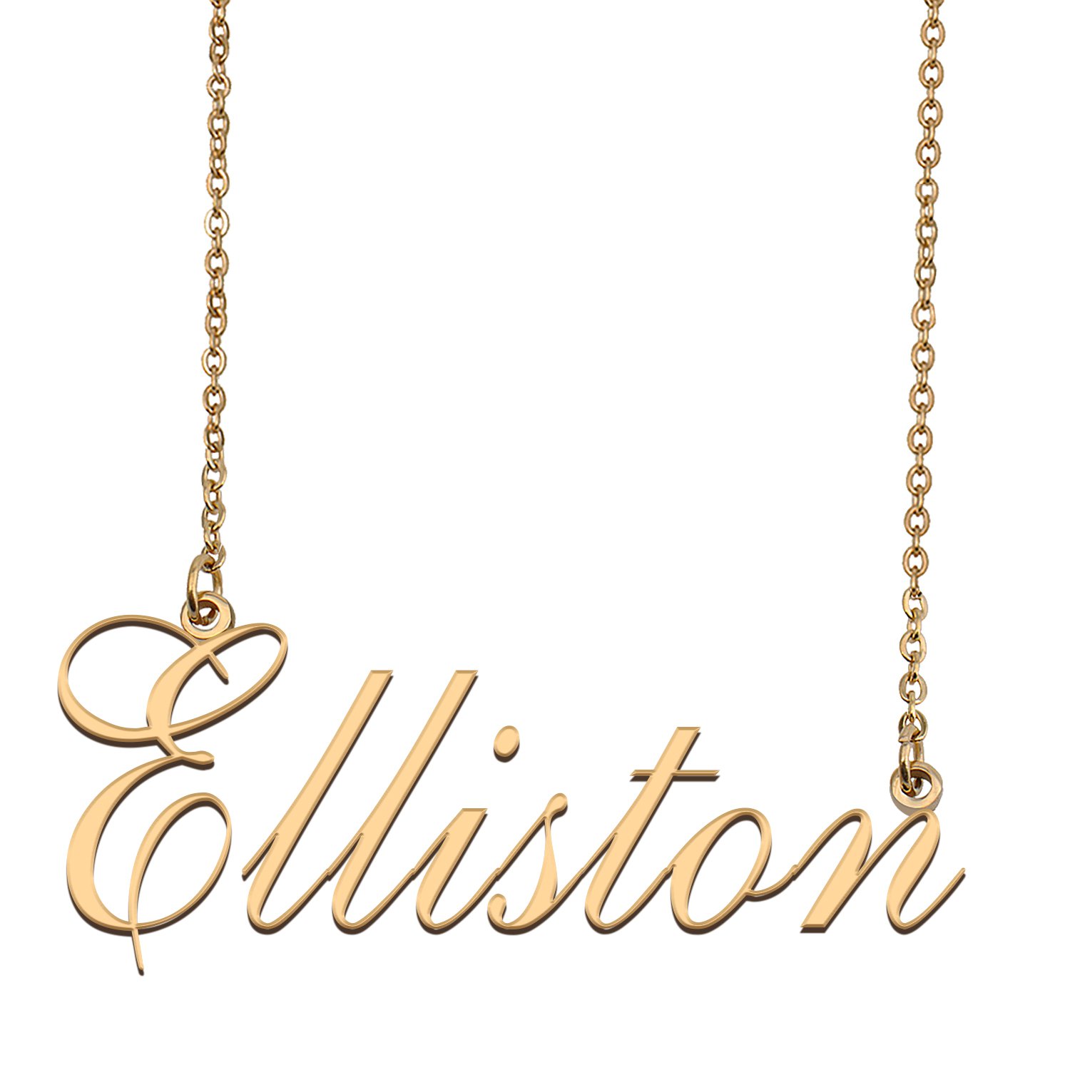 Custom Unique Charm Name Necklace Best Bridesmaid Jewelry Gifts for Her Elliston