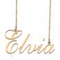 Custom Unique Charm Name Necklace Best Bridesmaid Jewelry Gifts for Her Elvia